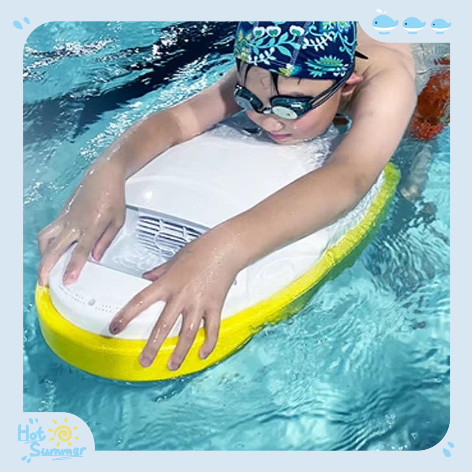 Swimming Kickboard - Tabla de natación eléctrica para principiantes,