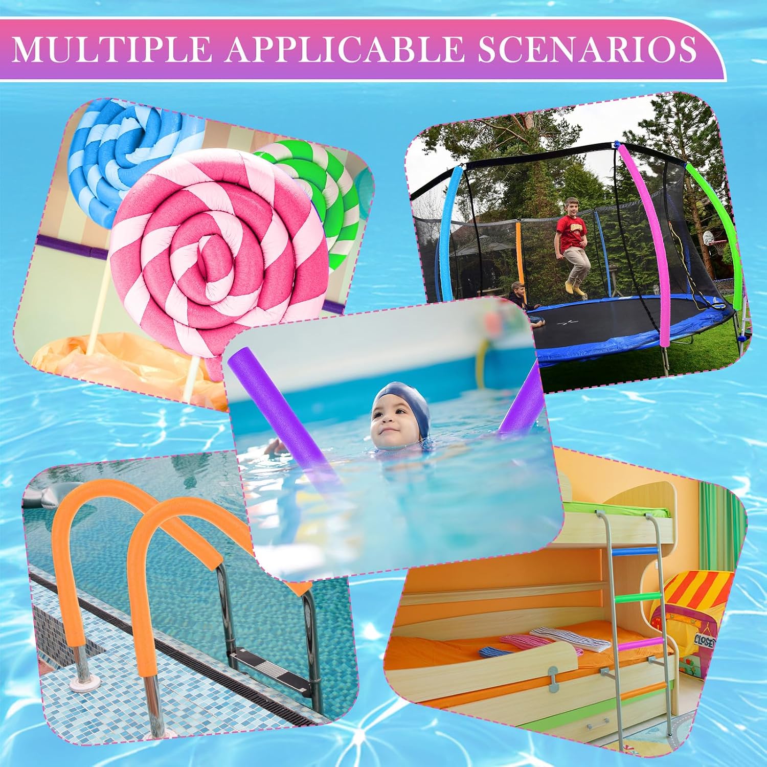 Paquete de 18 Espaguetis de Es - Foam Pool Noodle reseña y precio